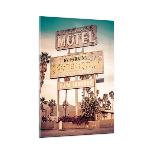 Glass picture - The Time Stopped Here - 80x120 cm