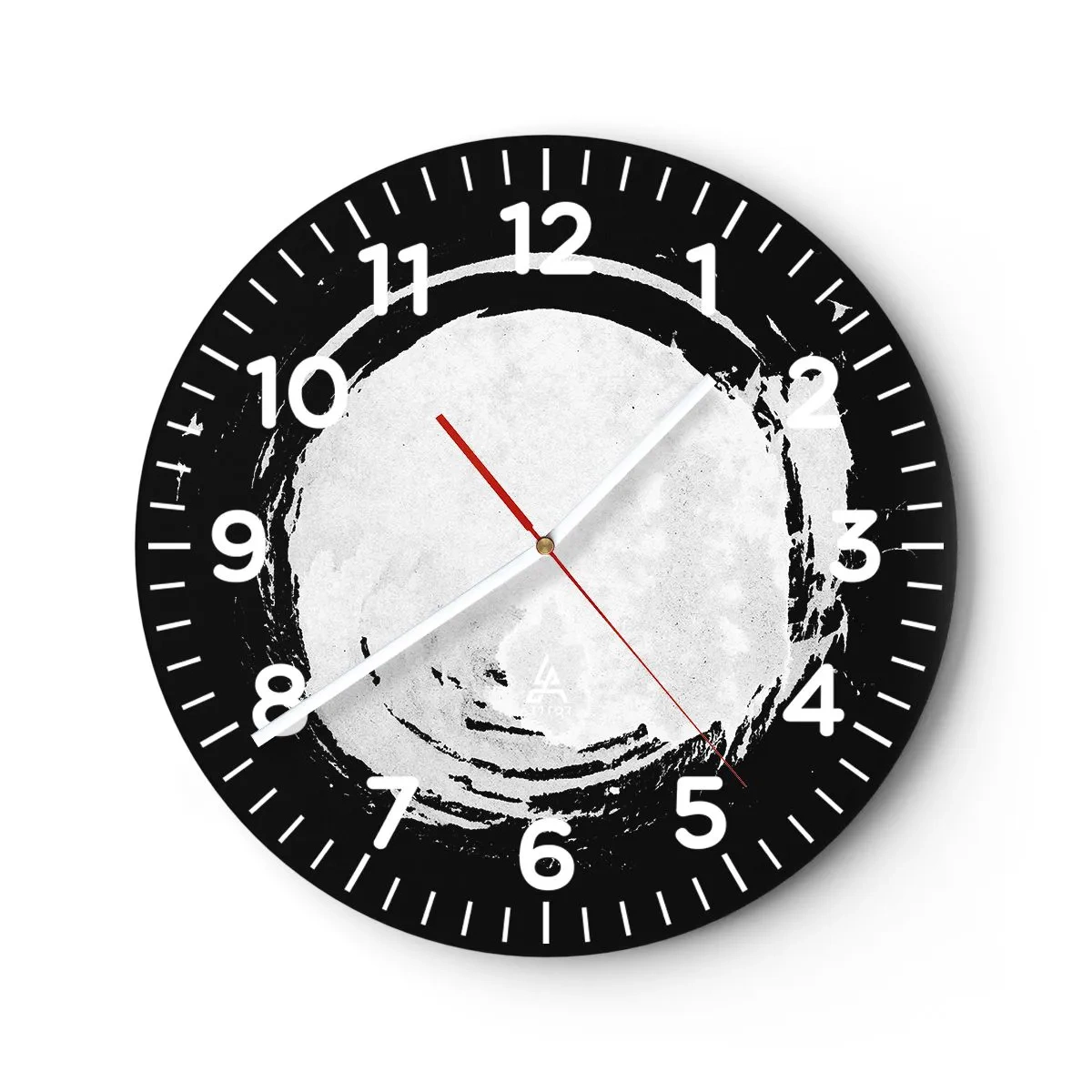 Wall clock - Clock on glass - Good Solution - 40x40 cm
