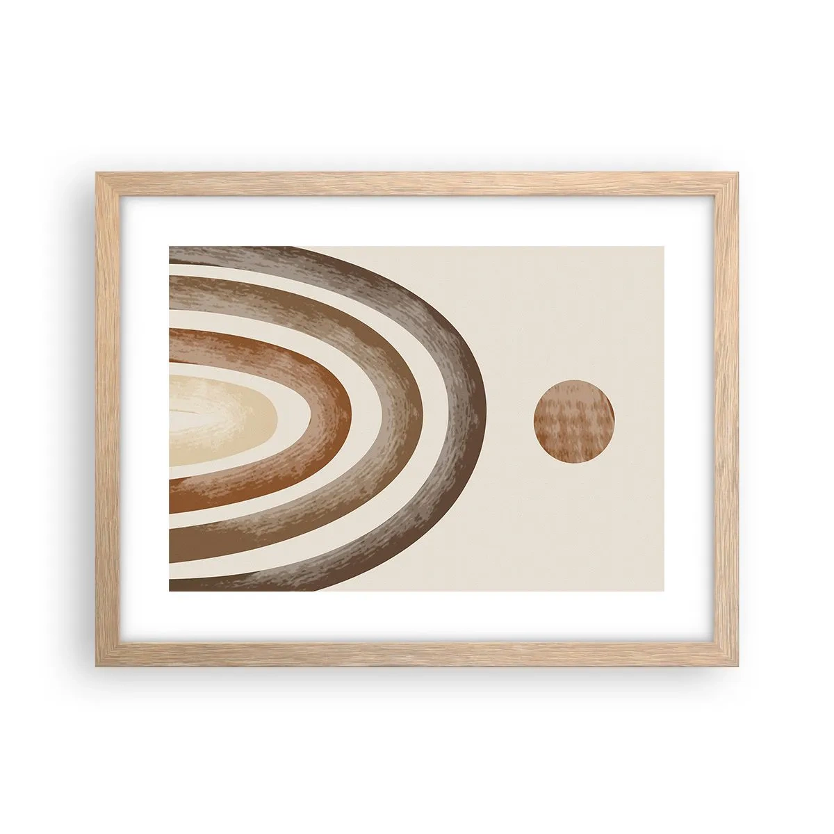 Poster in light oak frame - In a Distant Galaxy - 40x30 cm