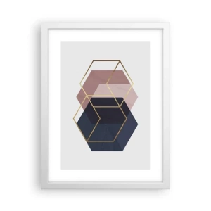 Poster in white frmae - Power of Simplicity - 30x40 cm