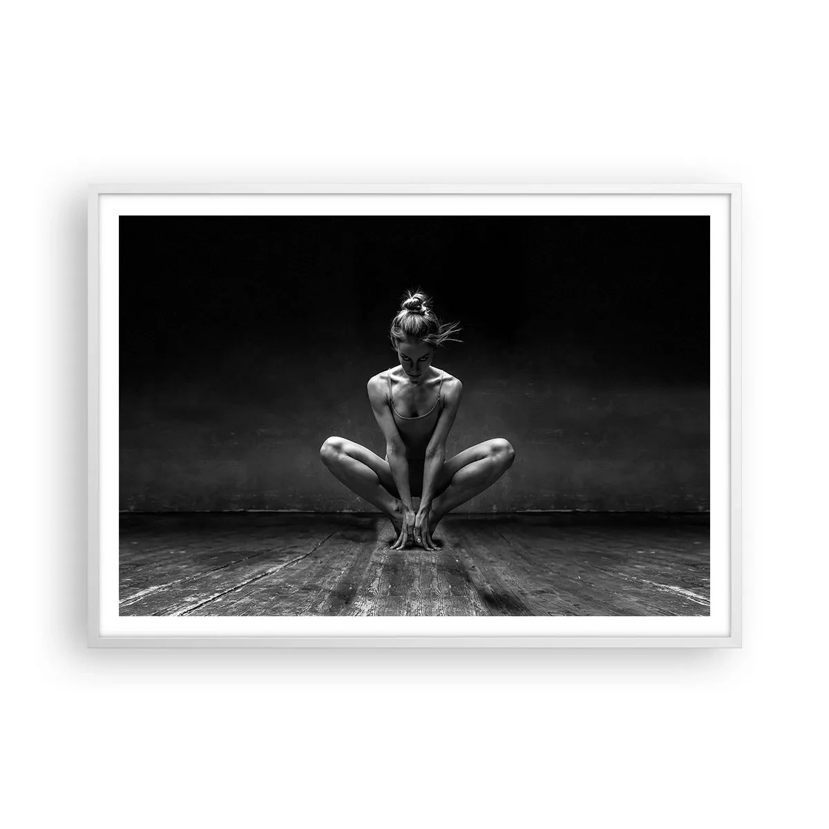 Poster in white frmae - Concentration of Dancing Energy - 100x70 cm