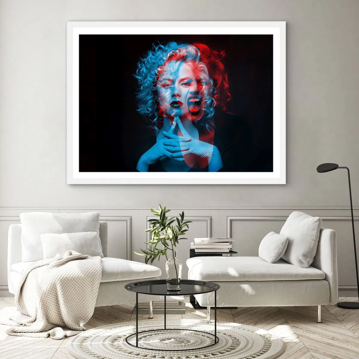 Poster in white frmae - Alter Ego - 100x70 cm