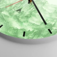 Clock face with lines