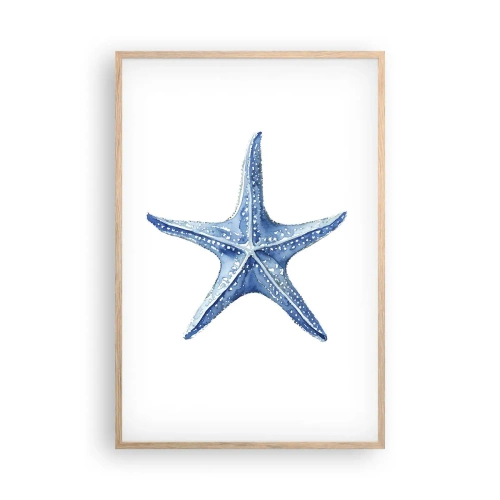 Poster in light oak frame - Sea Star - 61x91 cm