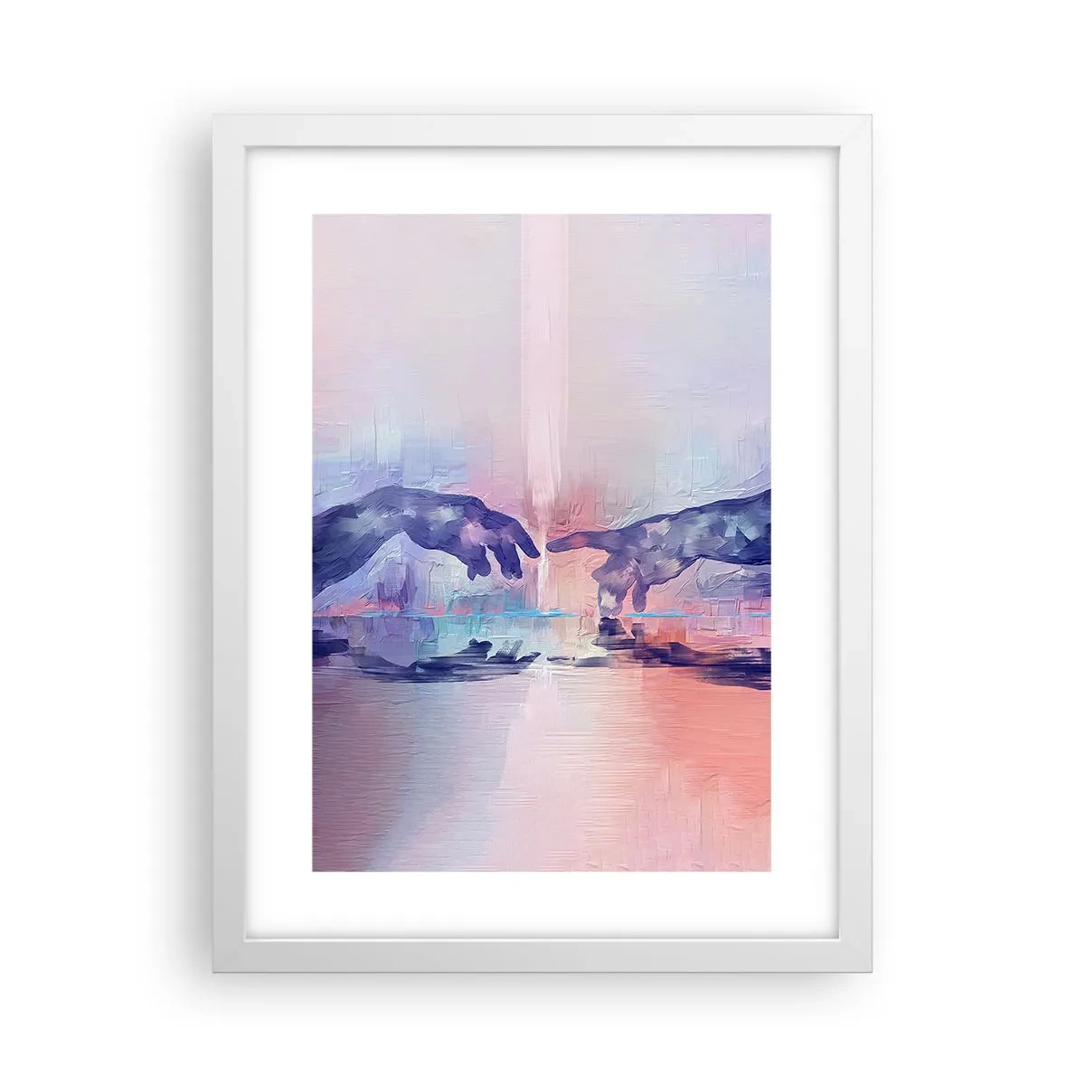 Poster in white frmae - Godly Spark of Life - 30x40 cm