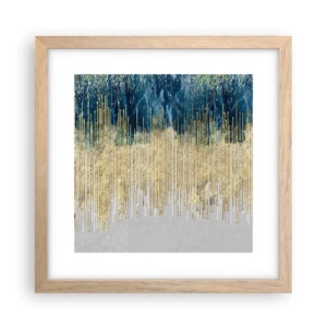 Poster in light oak frame - Glided Border - 30x30 cm