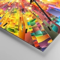 Clock face with lines