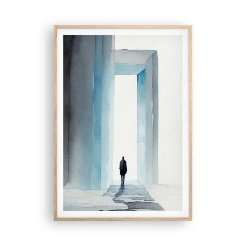 Poster in light oak frame - Live Without Limitations - 70x100 cm