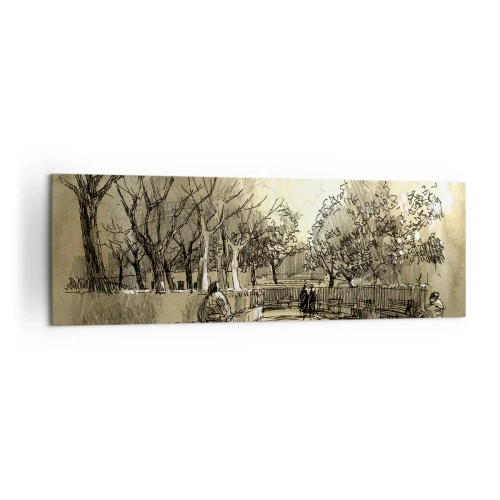 Canvas picture - Moment Stopped with a Feather - 160x50 cm