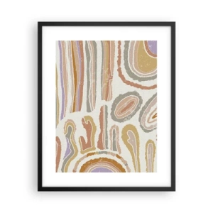 Poster in black frame - Colourful Cross-Sections - 40x50 cm