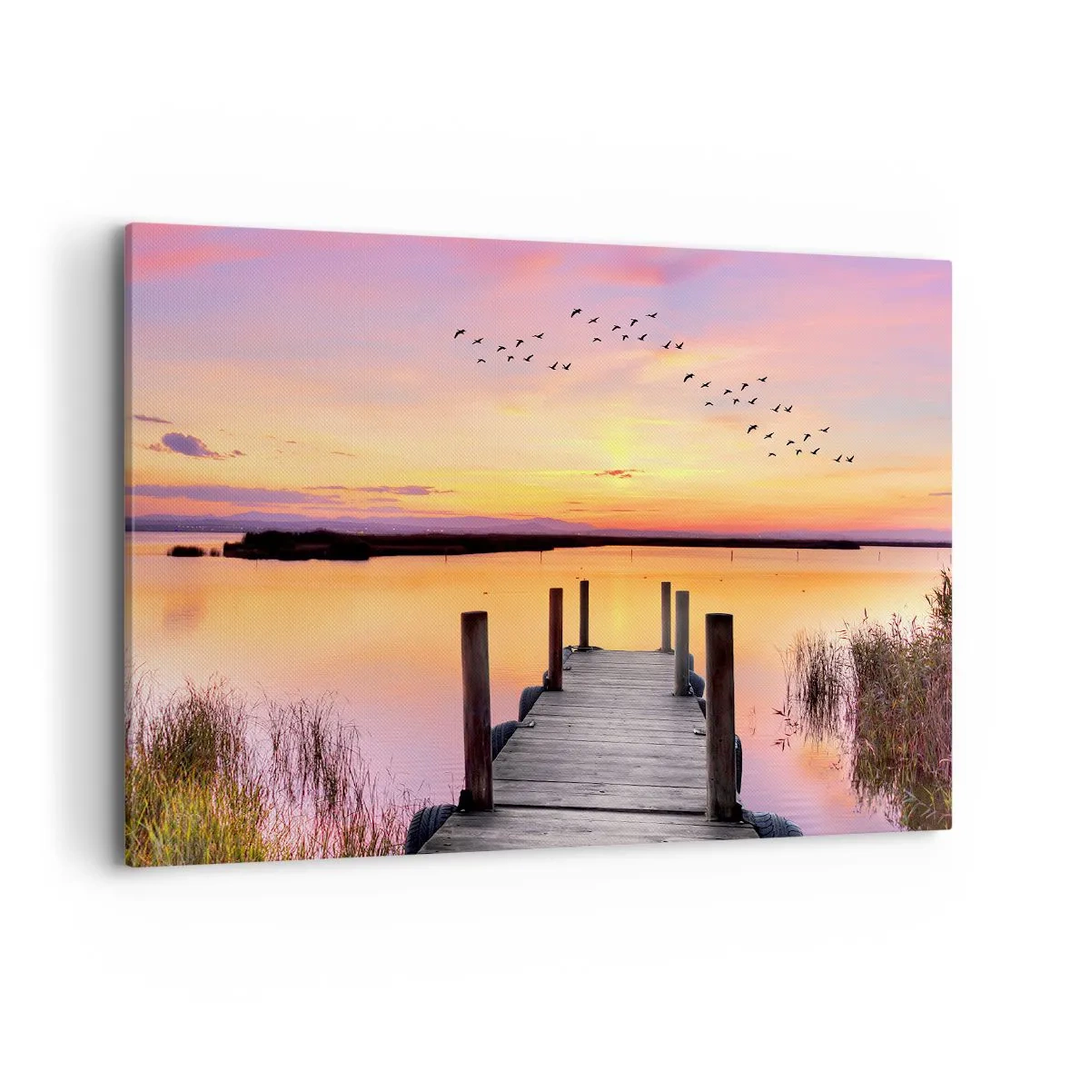 Canvas picture - Violet Quiet Dawn - 100x70 cm