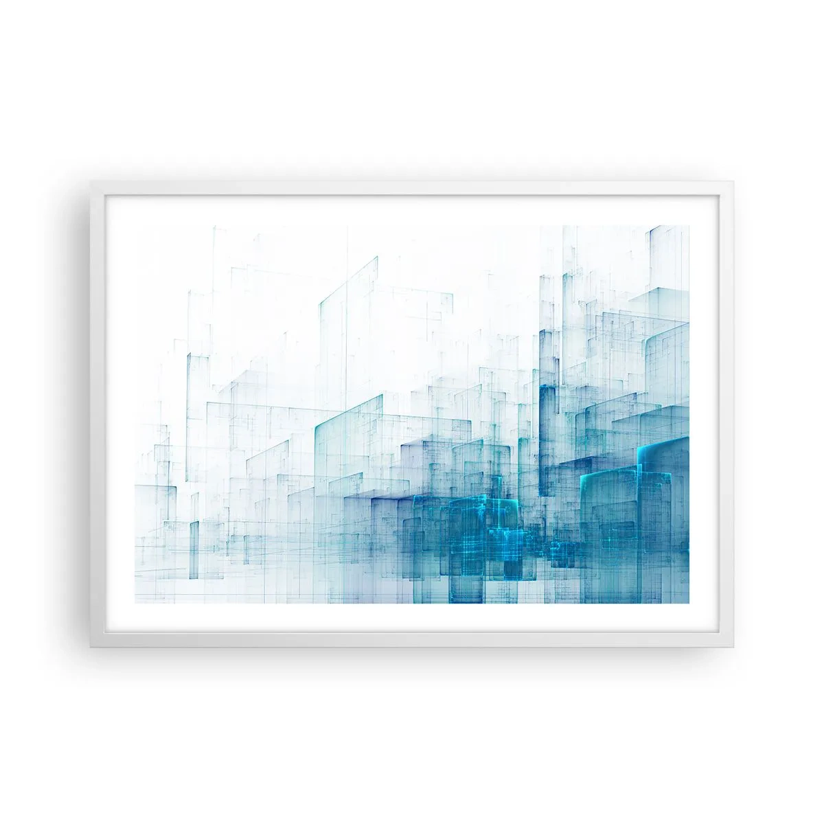 Poster in white frmae - And There Was Space - 70x50 cm