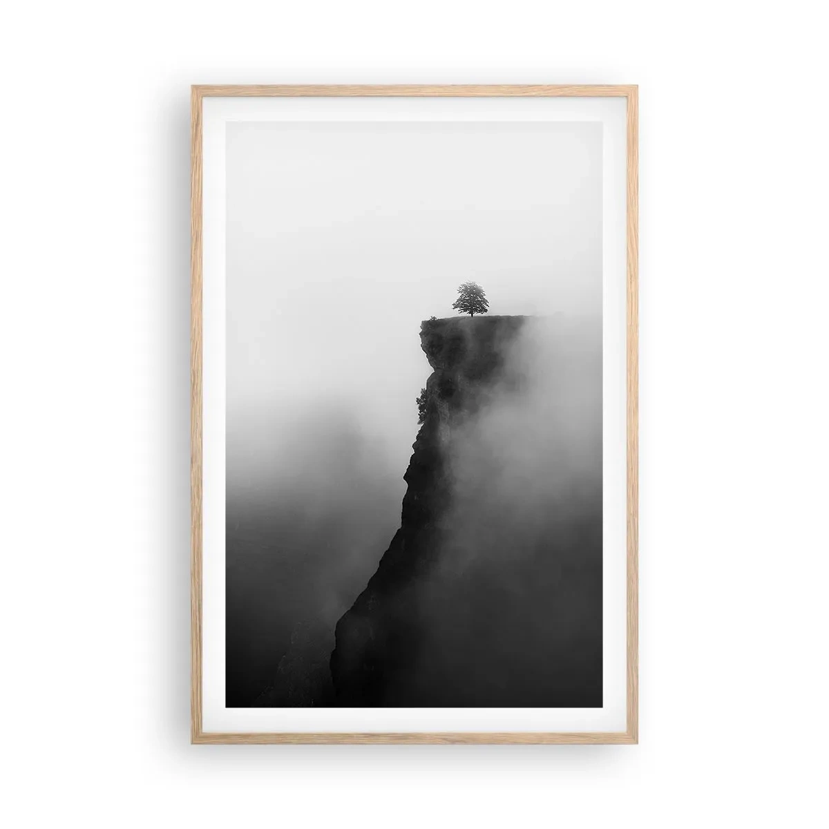 Poster in light oak frame - On the Edge of the World - 61x91 cm