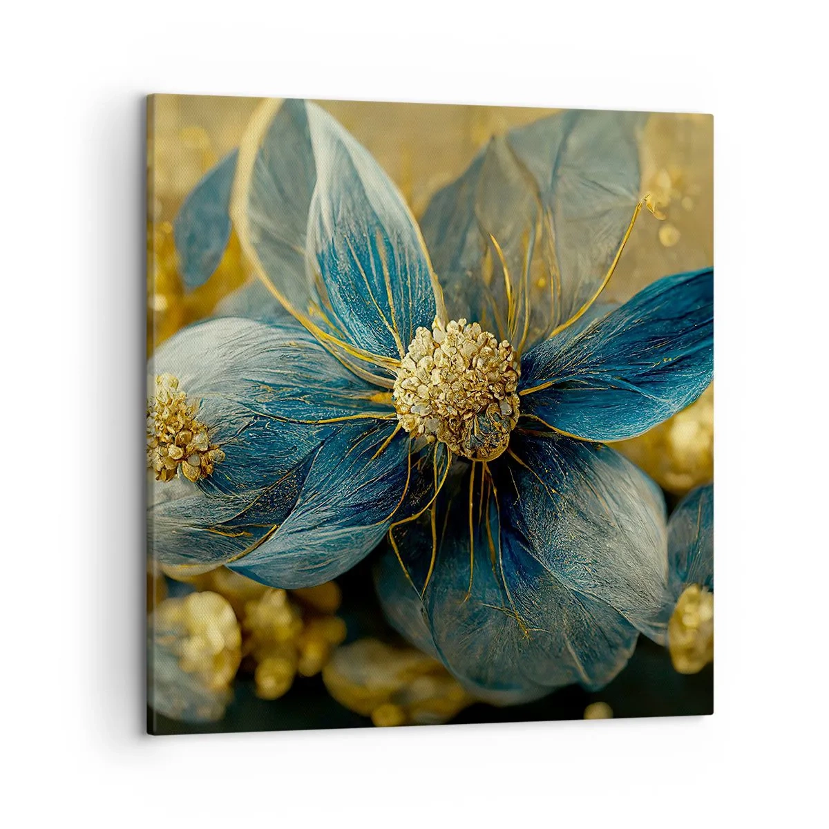 Canvas picture - Blossoming in Gold - 50x50 cm