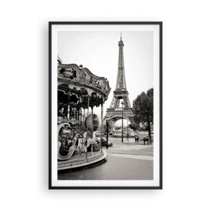 Poster in black frame - Such Fun Only in Paris - 61x91 cm