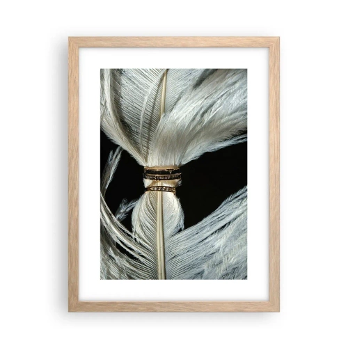 Poster in light oak frame - …and I won't Leave You… - 30x40 cm