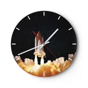 Wall clock - Clock on glass - As Astra! - 40x40 cm