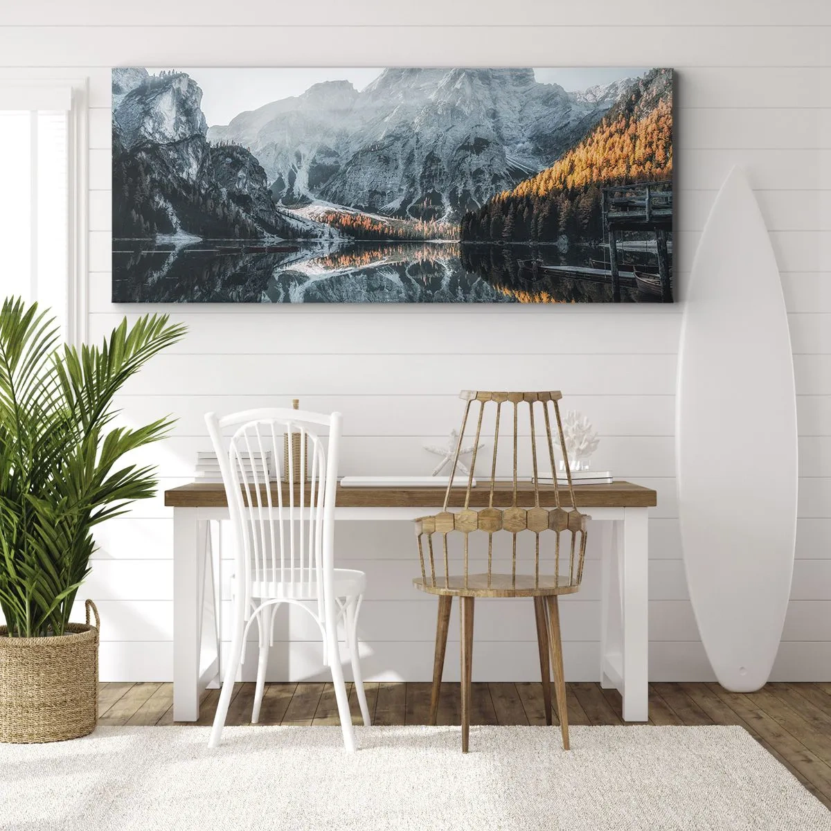 Canvas picture - Mirror Landscape - 160x50 cm