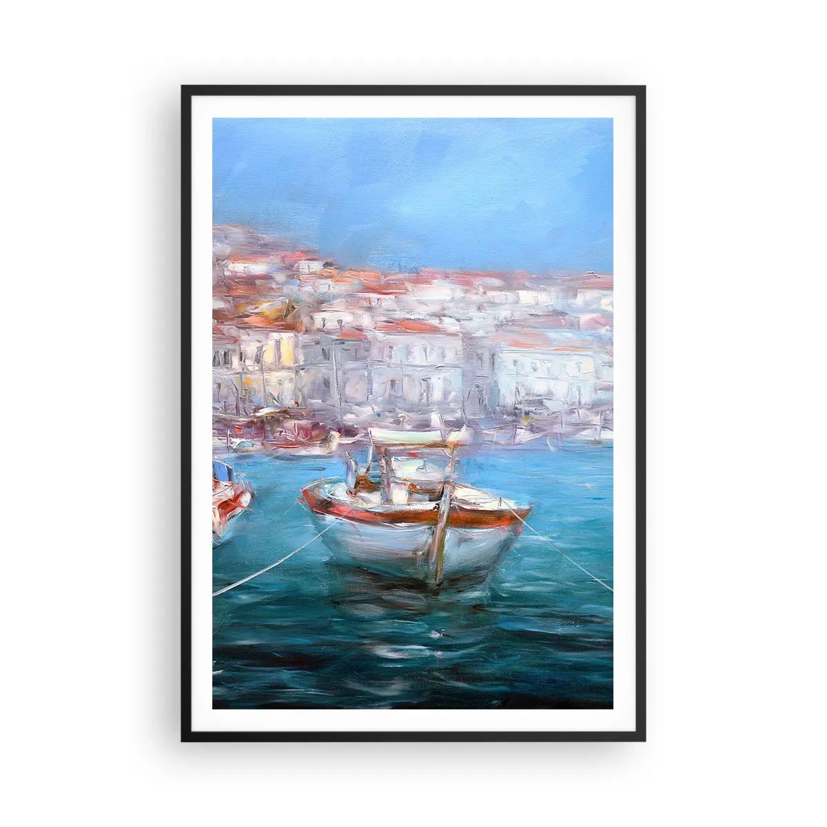 Poster in black frame - Italian Bay - 70x100 cm