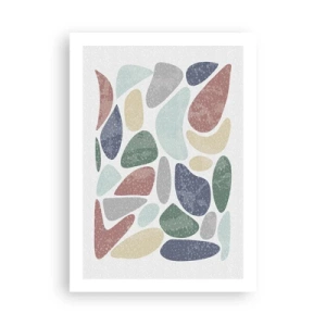 Poster - Mosaic of Powdered Colours - 50x70 cm