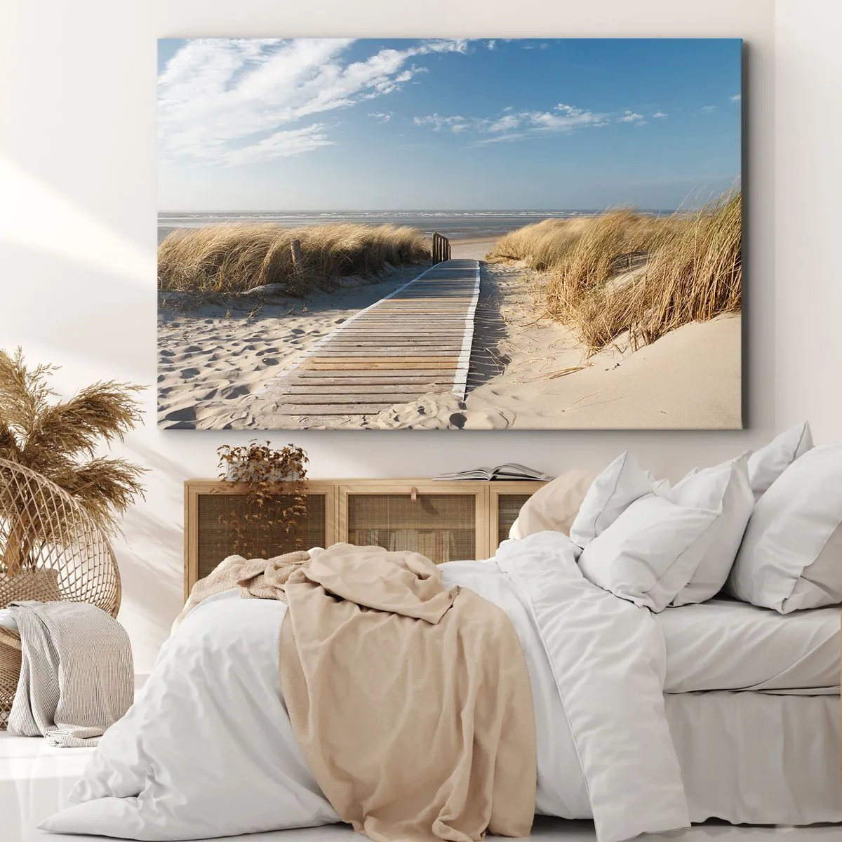 Canvas picture - Behind a Dune, in the Hum of Trees - 100x70 cm