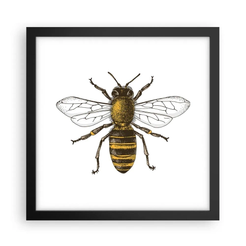 Poster in black frame - Beautiful and Good - 30x30 cm