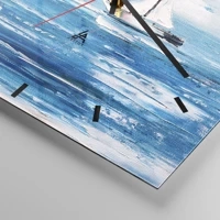 Clock face with lines