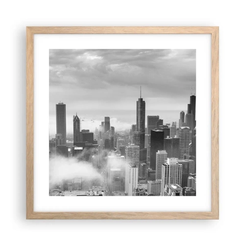 Poster in light oak frame - American Landscape - 40x40 cm