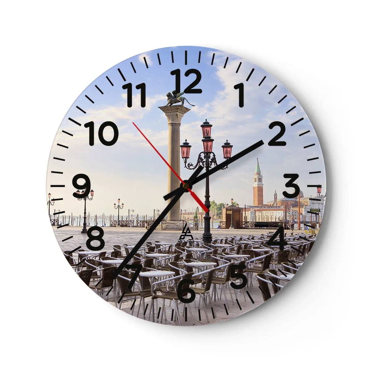 Wall clock - Clock on glass - Everything Is Ready - 30x30 cm