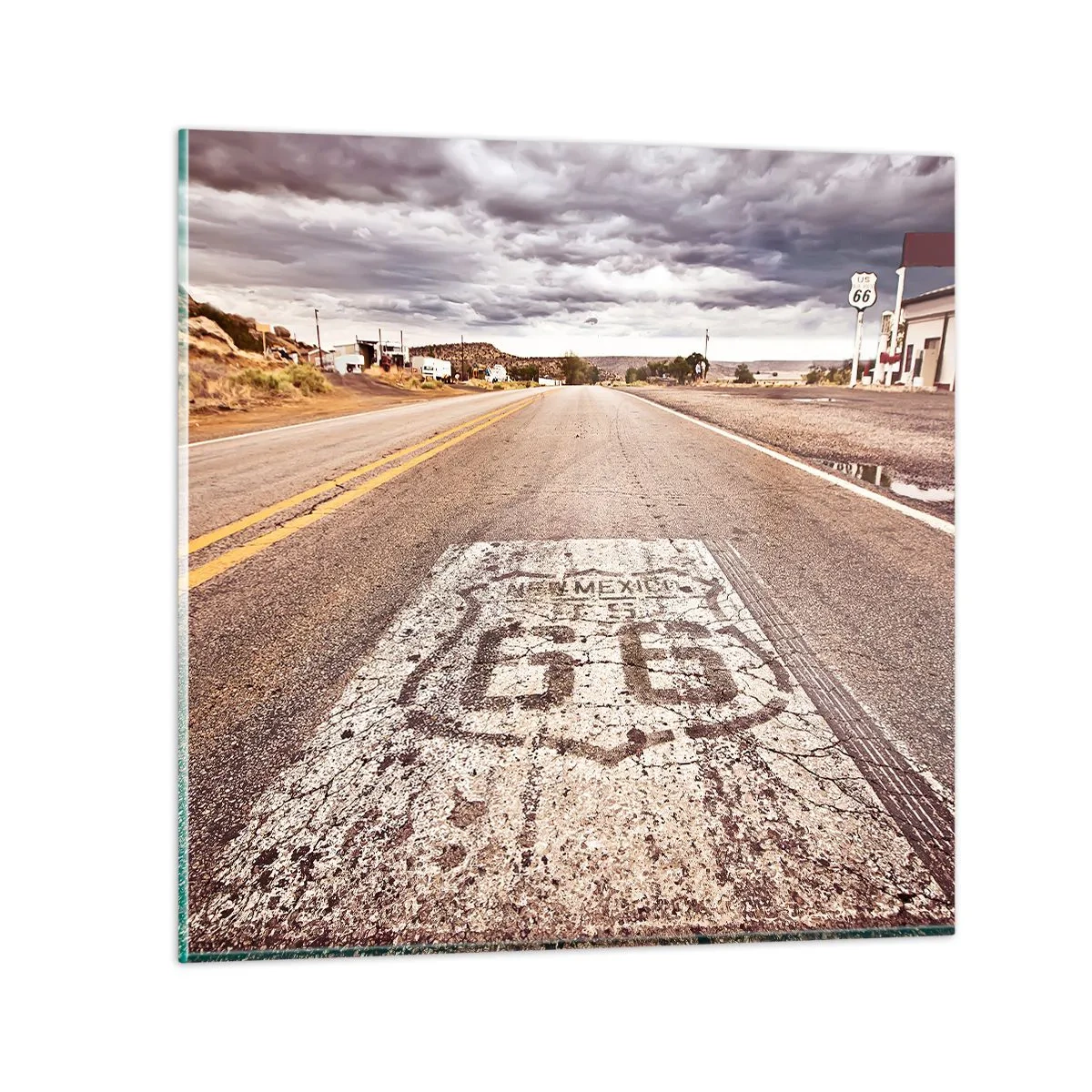 Glass picture - Mother Road - American Legend - 70x70 cm