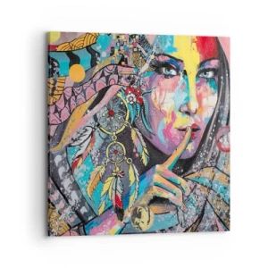 Canvas picture - Don't Talk Until You Understand - 70x70 cm