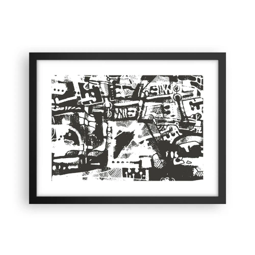 Poster in black frame - Order or Chaos? - 40x30 cm