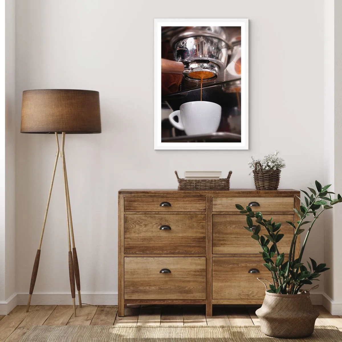 Poster in white frmae - Good Moment of the Day - 50x70 cm