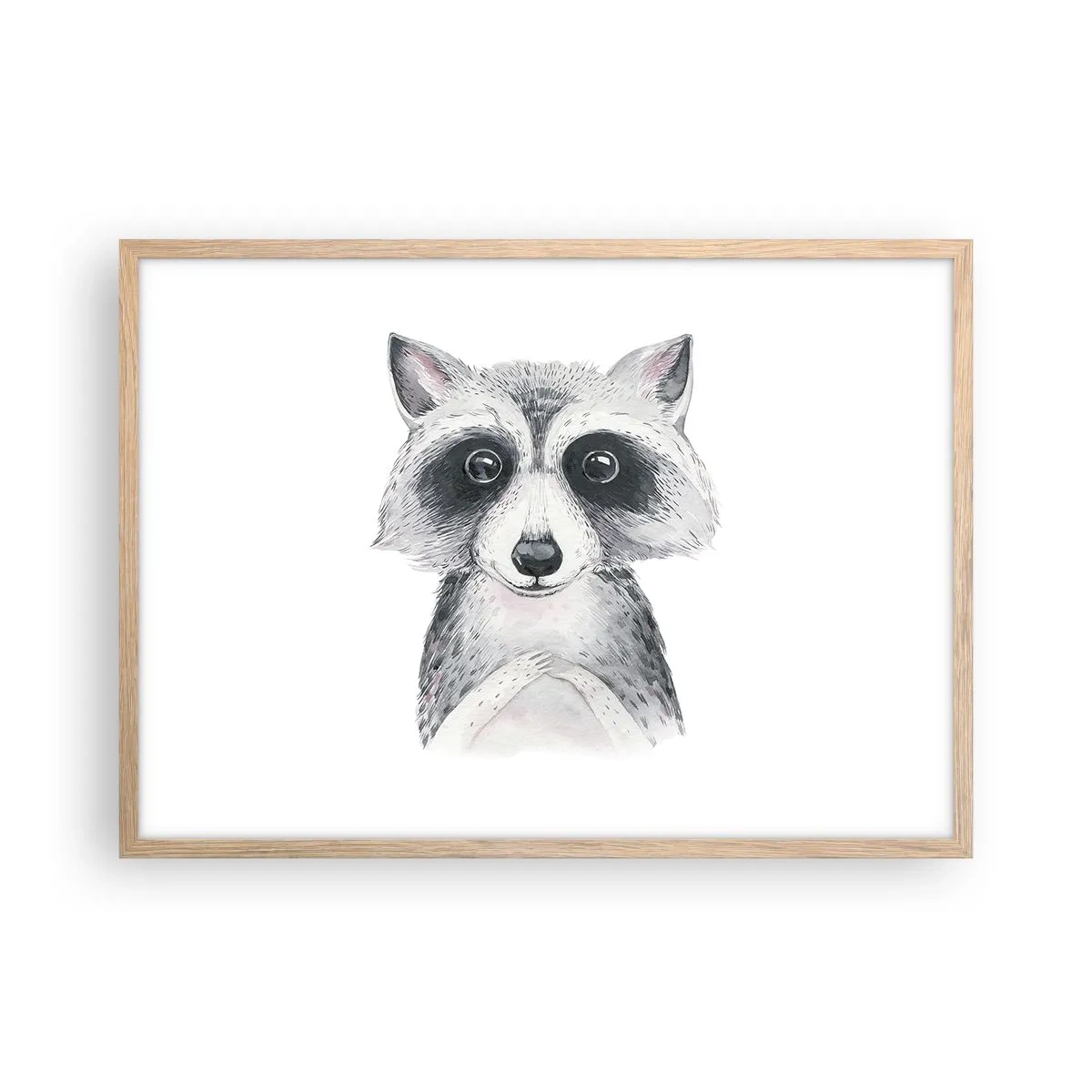 Poster in light oak frame - Emotional Moment - 70x50 cm