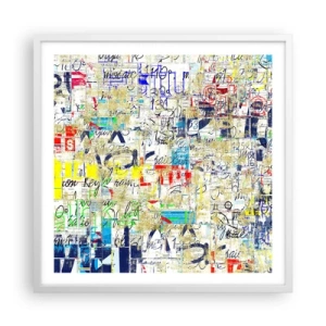 Poster in white frmae - Feast for the Eyes - 60x60 cm