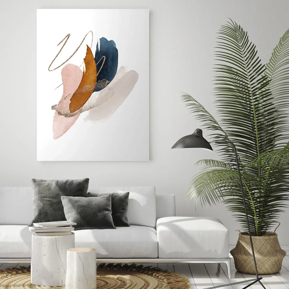 Glass picture - Composition with Wings - 80x120 cm