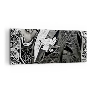 Canvas picture - Elegant in Grey - 100x40 cm
