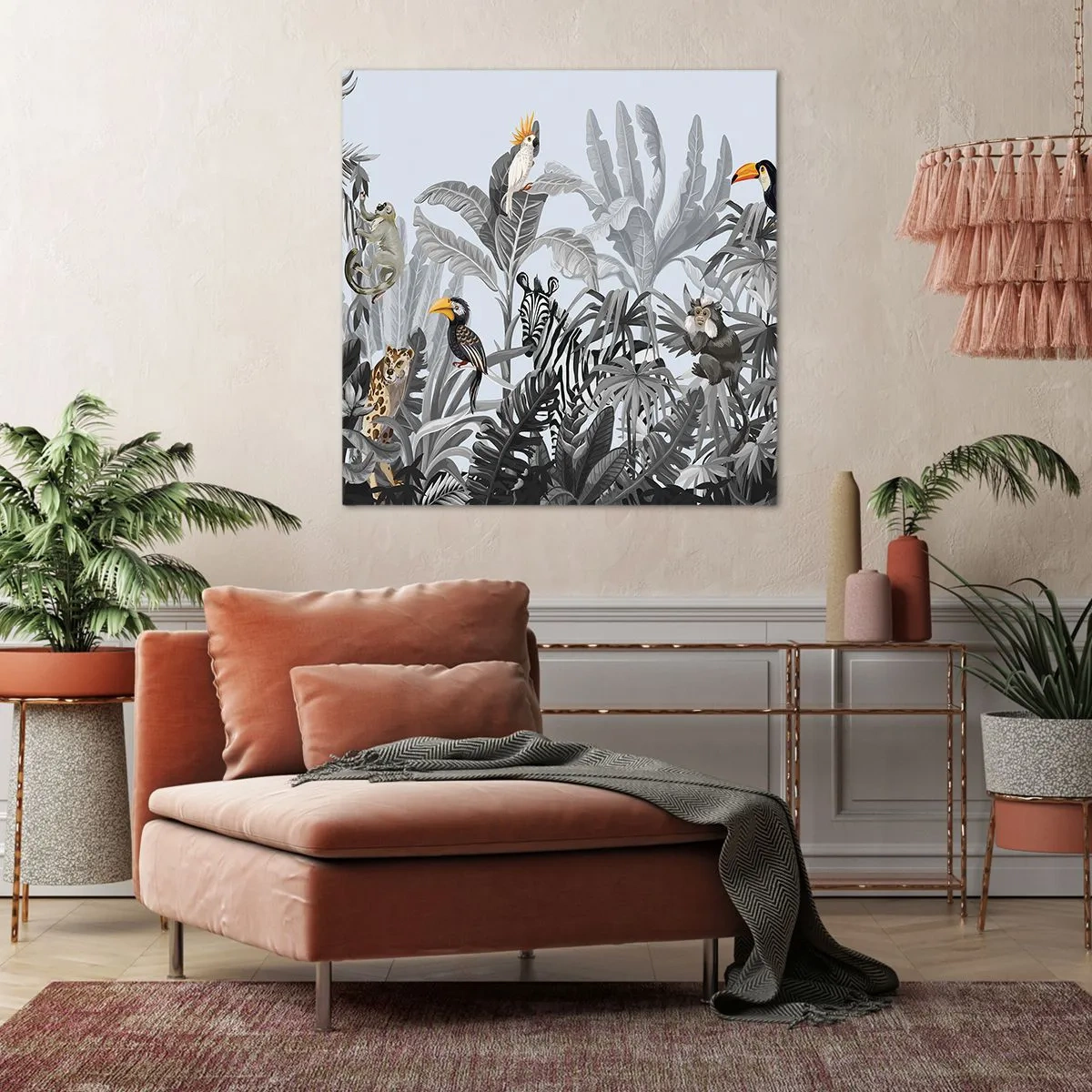 Canvas picture - African Fairy Tale - 30x30 cm
