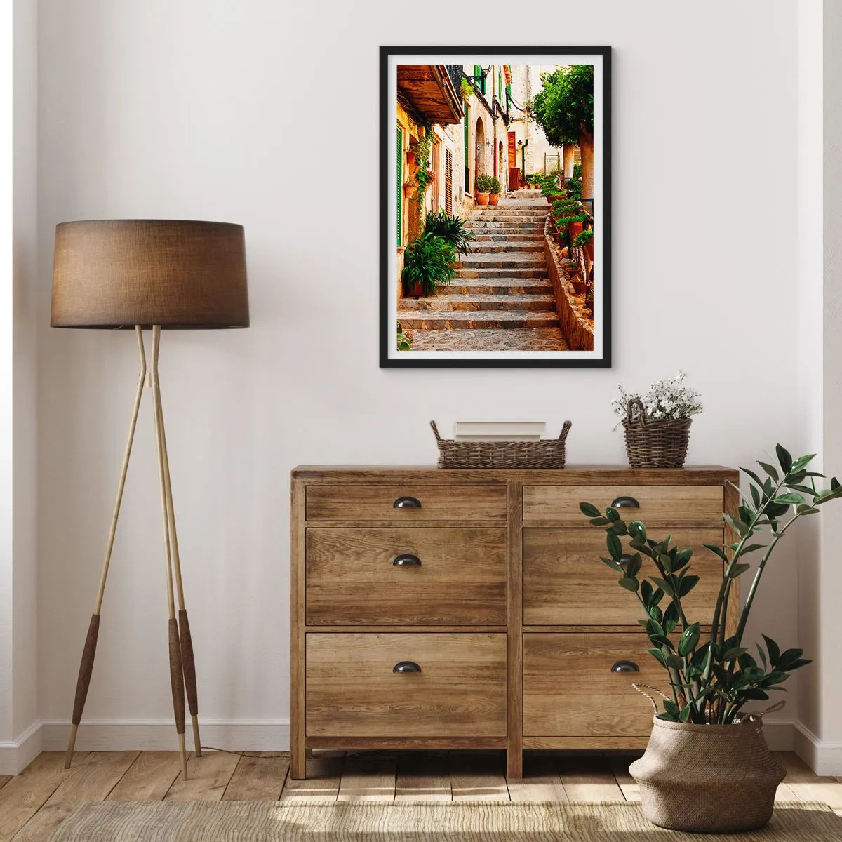Poster in black frame - Charm of Spanish Holidays - 40x50 cm