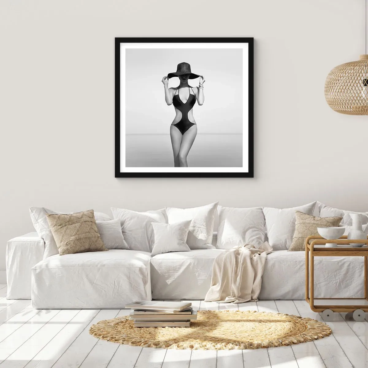 Poster in black frame - My Name Is: Elegance - 60x60 cm