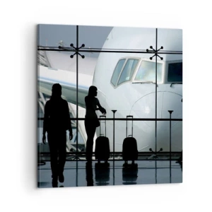 Canvas picture - Via a Vis at the Aiport - 60x60 cm