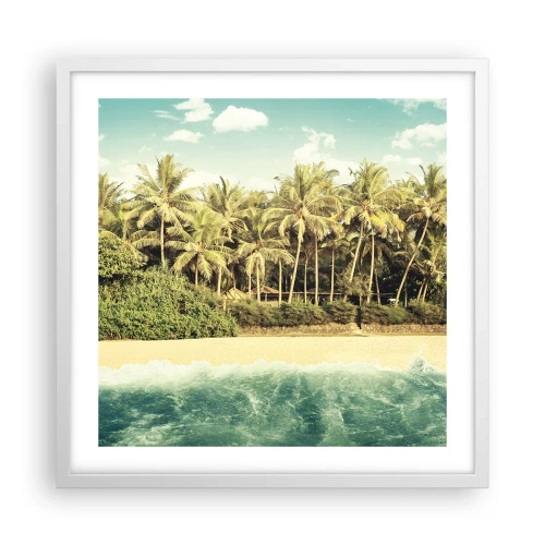 Poster in white frmae - How about Here? - 50x50 cm