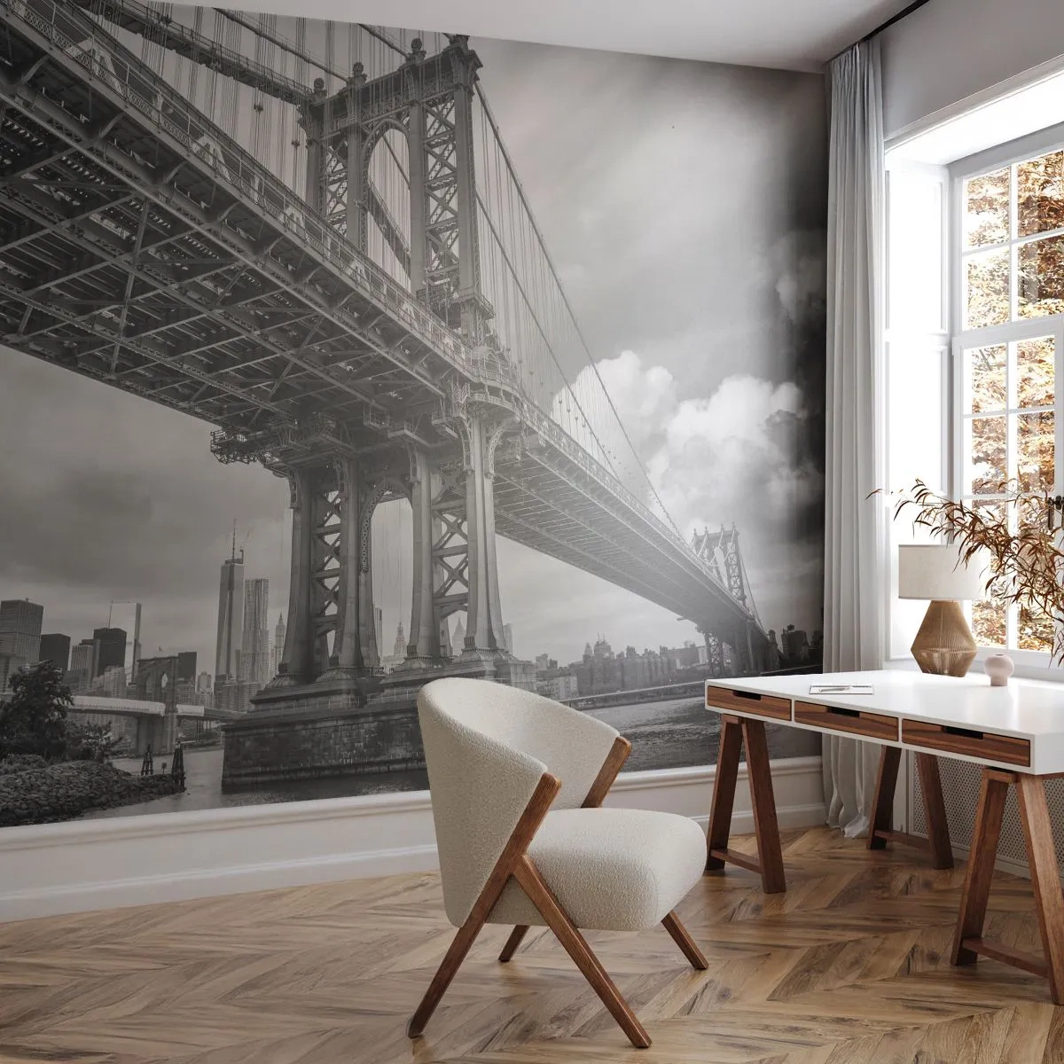Photo Wallpaper Premium Sand - To the Heart of a City - New York, City, Manhattan - 450x315 cm