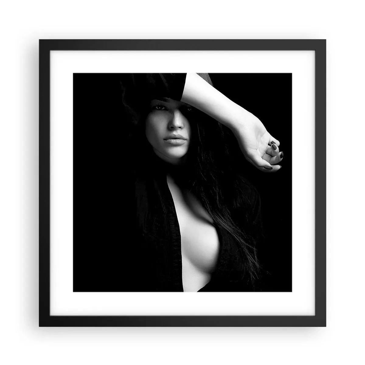 Poster in black frame - School of Seduction - 40x40 cm