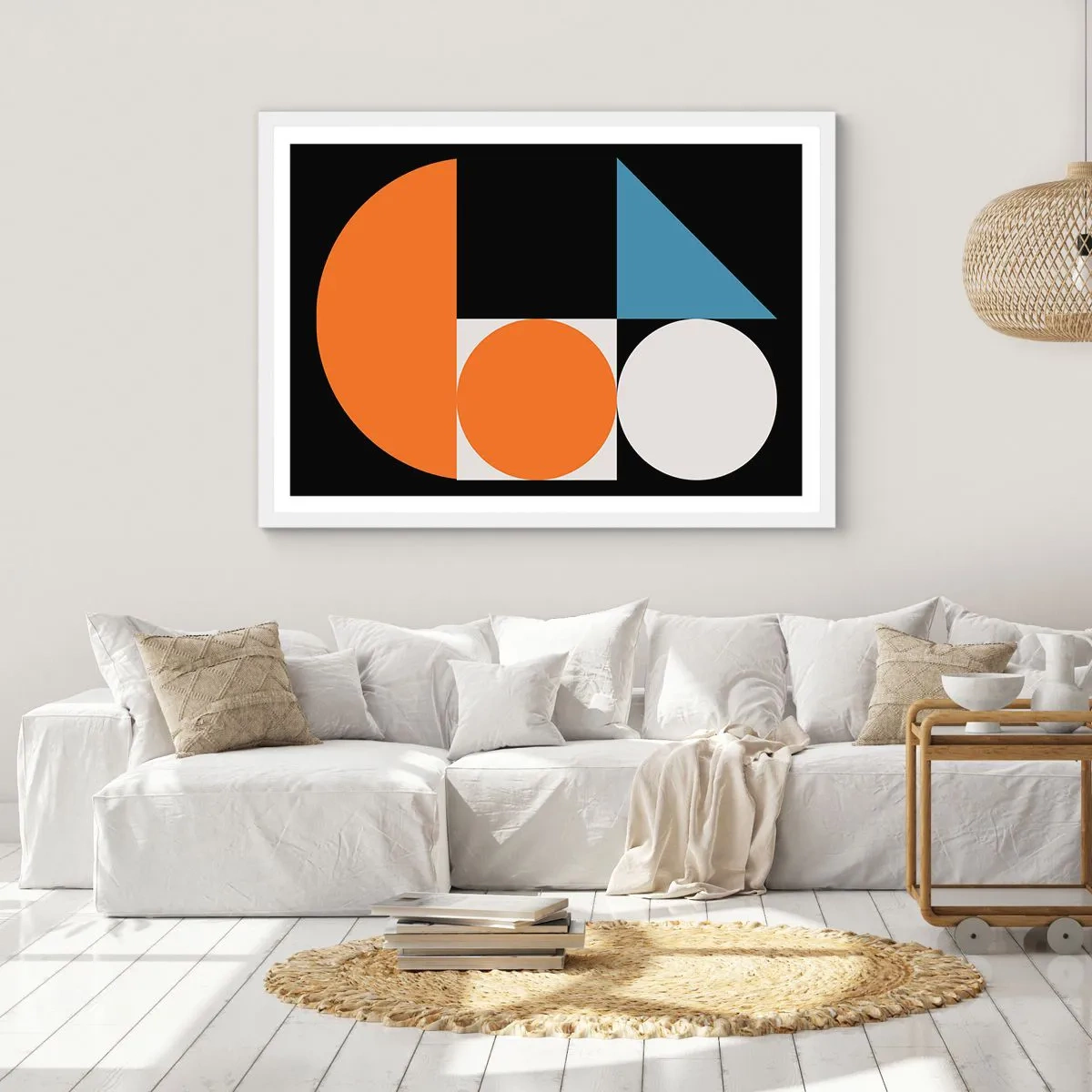 Poster in white frmae - Figure System - 100x70 cm