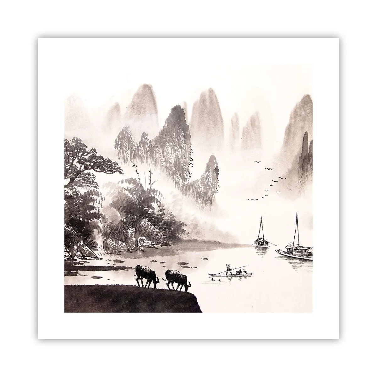 Poster - Everyday Life in the East - 40x40 cm