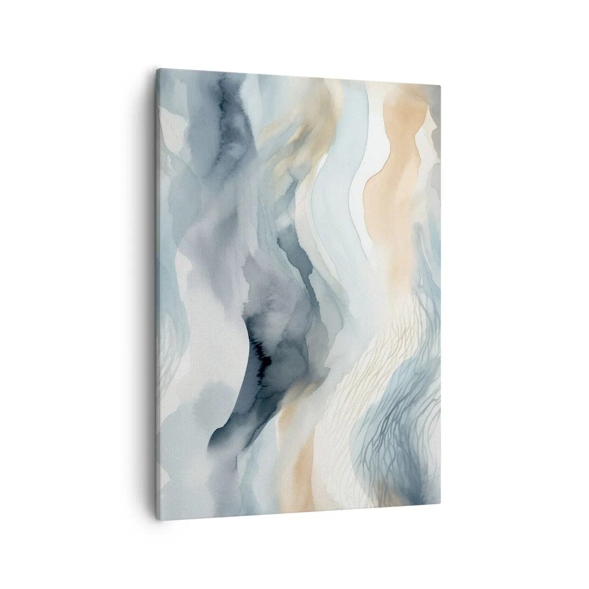 Canvas picture - Snowy and Foggy Abstract - 50x70 cm