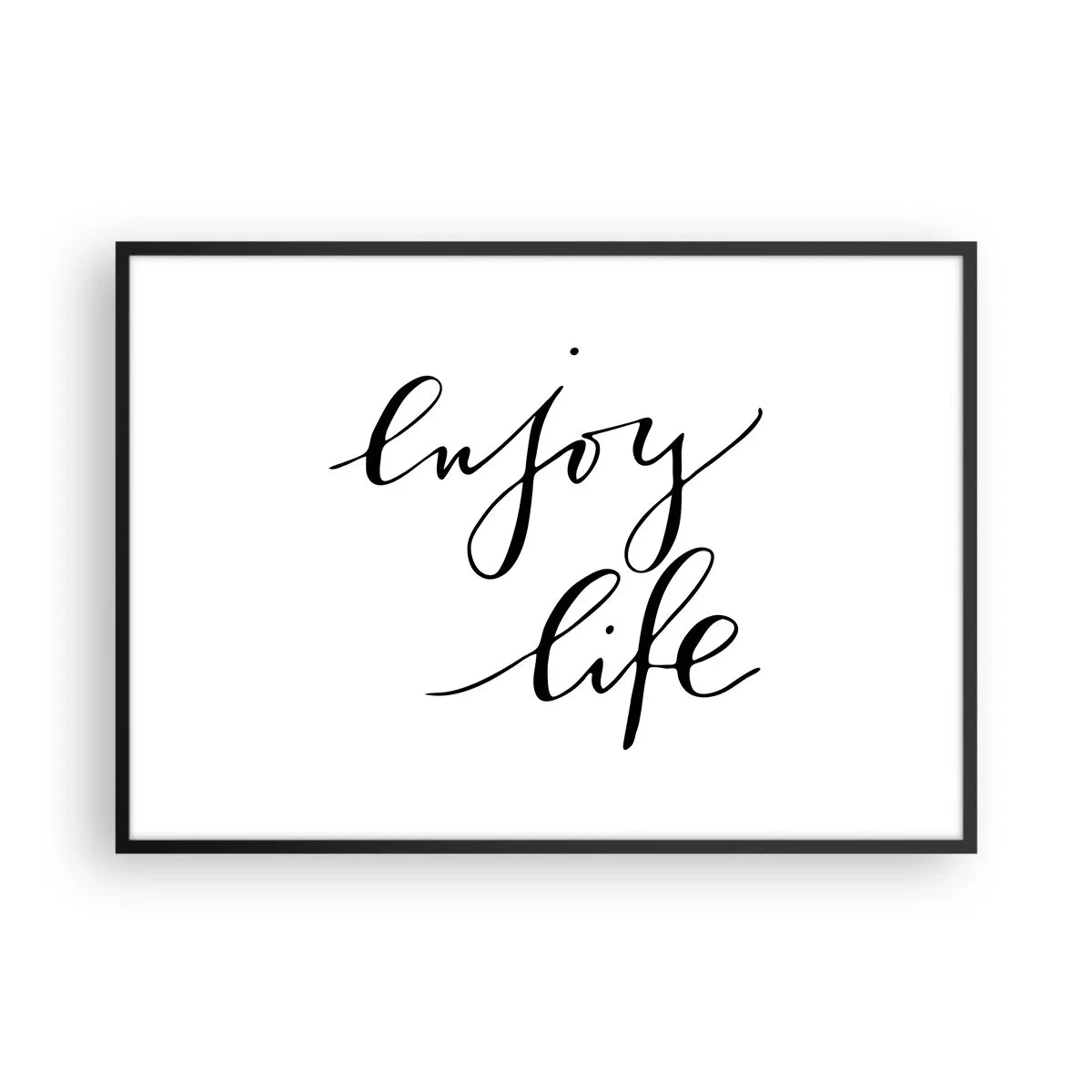 Poster in black frame - Nothing to Add… - 100x70 cm