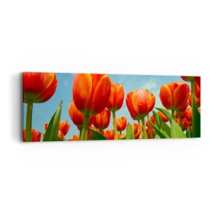 Canvas picture - Blue Sky Is All They Need - 90x30 cm