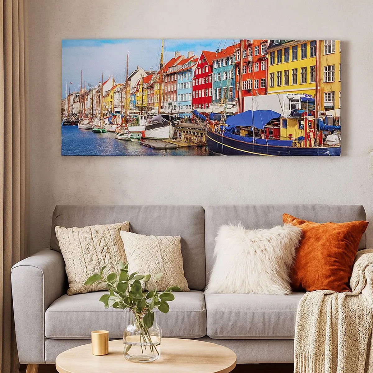 Canvas picture - Joyful Coast - 100x40 cm